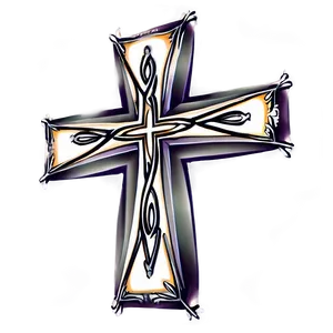 Cross Tattoo Design PNG 57