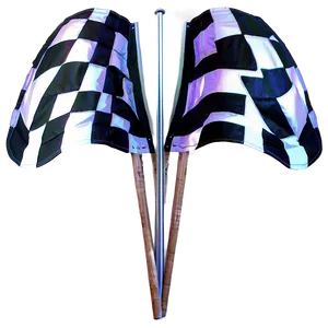 Crossed Checkered Flags Racing Png 33 PNG image