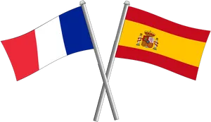 Crossed Flagsof Franceand Spain