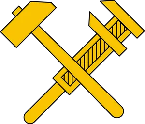 Crossed Hammers Icon PNG image