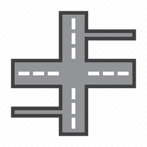 Crossroad Icon Graphic PNG image