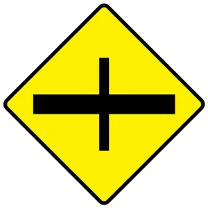 Crossroad Traffic Sign PNG image