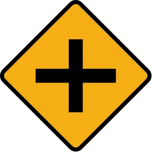 Crossroad_ Traffic_ Sign PNG image
