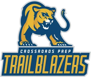 Crossroads Prep Trailblazers Mascot Logo PNG image