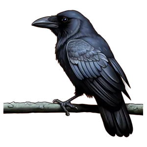 Crow Illustration PNG Sts