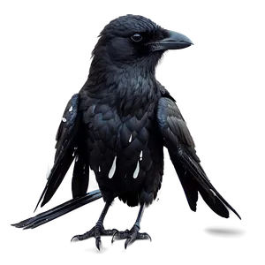 Crow In Rain PNG 52 PNG