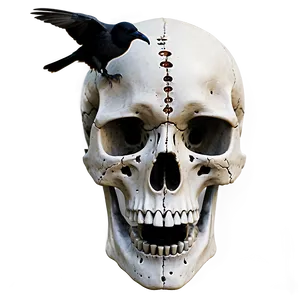 Crow On Skull PNG 80 PNG