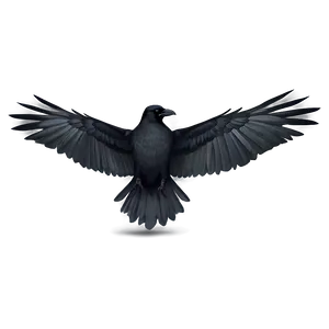 Crow Wings Spread PNG Hls18