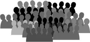 Crowd Silhouette Gathering.png PNG image