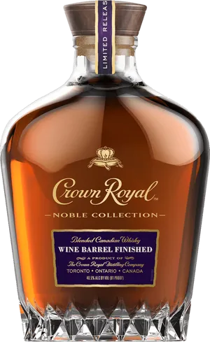 Crown Royal Noble Collection Wine Barrel Finished PNG