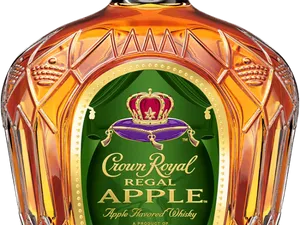 Crown Royal Regal Apple Whiskey Bottle PNG image