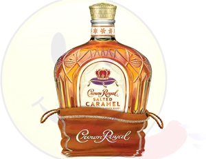 Crown Royal Salted Caramel Whisky Bottle PNG