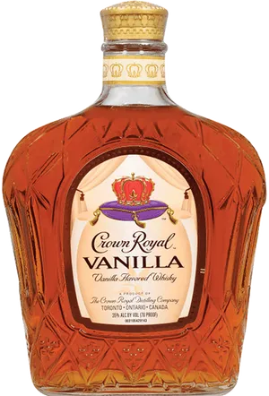 Crown Royal Vanilla Flavored Whisky Bottle PNG