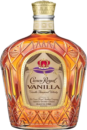 Crown Royal Vanilla Flavoured Whisky Bottle PNG image