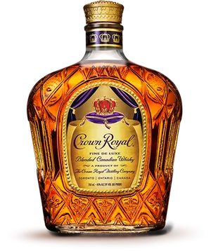 Crown Royal Whisky Bottle PNG image