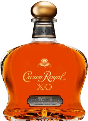 Crown Royal X O Whisky Bottle PNG image