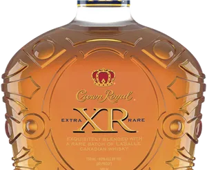 Crown Royal X R Extra Rare Whisky Bottle PNG image