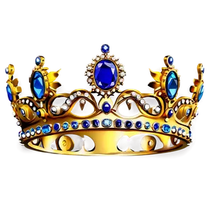 Crown With Gems PNG 06292024