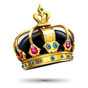 Crown With Golden Jewels PNG 51