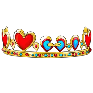 Crown With Hearts PNG Skb14 PNG