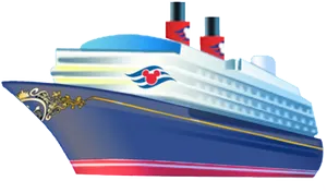 Cruise Ship Illustration PNG image