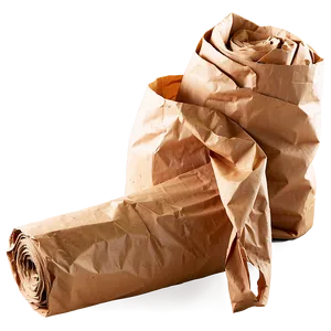Crumpled Brown Paper PNG Nju33