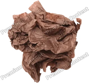 Crumpled Brown Paper Texture PNG image