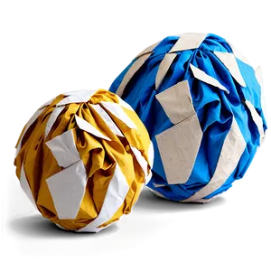 Crumpled Paper Ball PNG 05242024