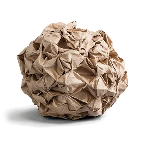 Crumpled Paper Ball PNG Uwy