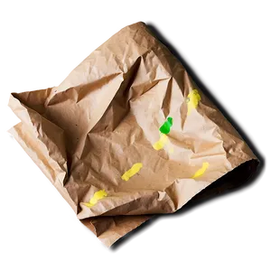 Crumpled Paper Sheet PNG Frn11