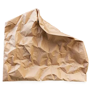 Crumpled Paper With Creases PNG 05242024