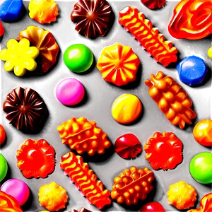 Crunchy Candies PNG Grb PNG