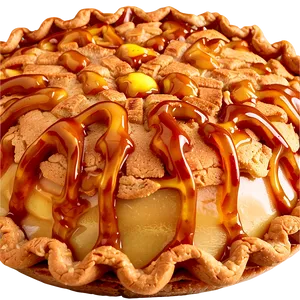 Crunchy Caramel Apple Pie PNG Vgv