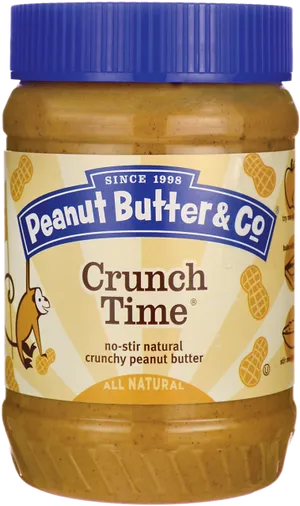 Crunchy Peanut Butter Jar PNG image