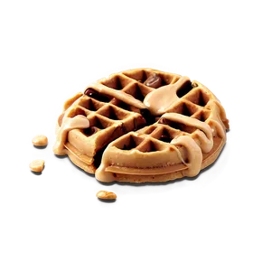 Crunchy Peanut Butter Waffle PNG Enq
