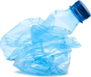 Crushed Plastic Bottle Isolated PNG image