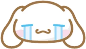 Crying Cinnamoroll Character PNG image