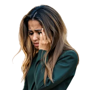 Crying Sad Person Portrait PNG Awd