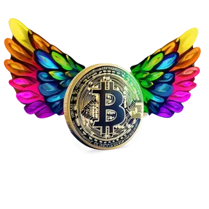 Crypto Coin With Wings Png 50 PNG image