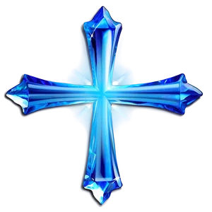 Crystal Blue Cross PNG Qpp6 PNG