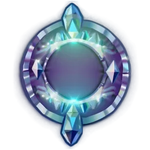 Crystal Circle Glow PNG Jno