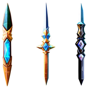 Crystal Dagger PNG 05252024