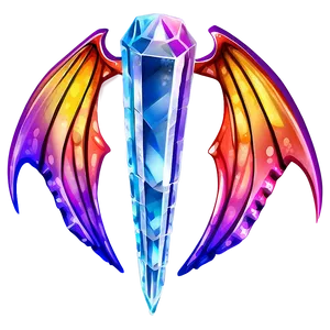 Crystal Dragon Wings Drawing PNG 30 PNG
