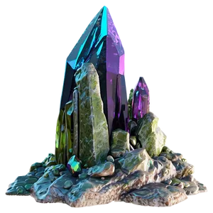 Crystal Embedded Rock Png Pss52 PNG image