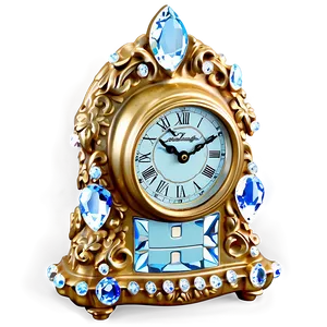 Crystal Embellished Clock Png Cfx PNG image