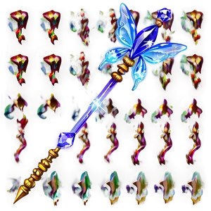 Crystal Fairy Wand PNG 06292024