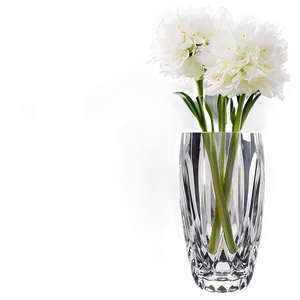 Crystal Flower Vase Png 06122024 PNG image