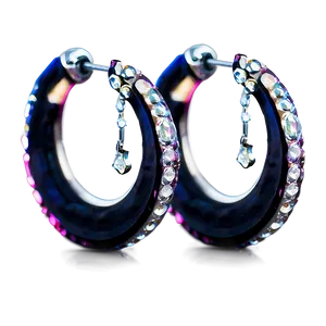 Crystal Hoop Earring Png 27 PNG image