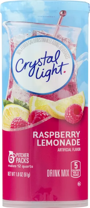 Crystal Light Raspberry Lemonade Drink Mix PNG image