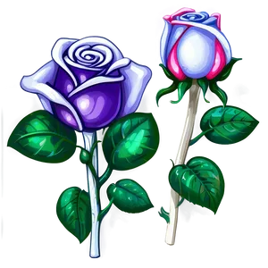 Crystal Roses Fantasy Png Tka PNG image